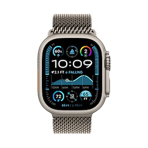 ساعت هوشمند اپل مدل Ultra 2 Natural Titanium Milanese Loop 49mm Apple Watch Ultra 2 Natural Titanium 49mm Natural Titanium Milanese Loop Band Smart Watch