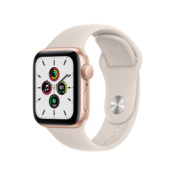 اپل‌واچ SE 2022 سایز 40mm Apple Watch SE 2022 GPS Starlight Aluminum 40mm Starlight Sport Band Smart Watch