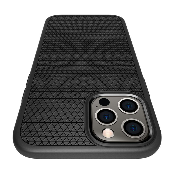 قاب آیفون 12/12Pro اسپیگن مدل Liquid Air Spigen Liquid Air Matte Black iPhone 12/12 Pro Case