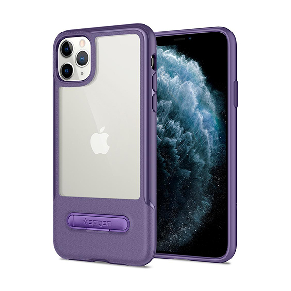 قاب آیفون 11Pro Max اسپیگن مدل Slim Armor Essential S Spigen Slim Armor Essential S Purple iPhone 11 Pro Max Case