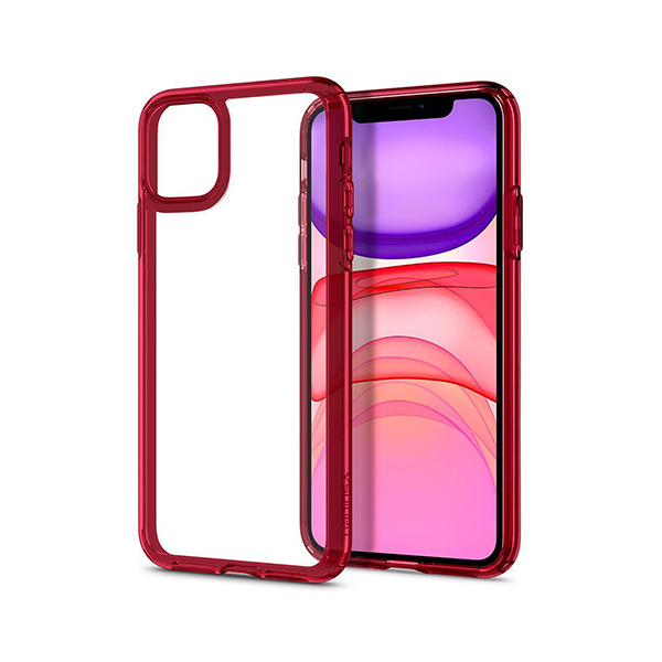 قاب آیفون 11 اسپیگن مدل Ultra Hybrid Spigen Ultra Hybrid Red Crystal iPhone 11 Case