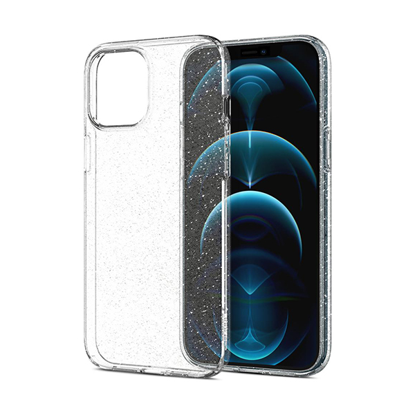 قاب آیفون 12Pro Max اسپیگن مدل Liquid Crystal Glitter Spigen Liquid Crystal Glitter Crystal Quartz iPhone 12 Pro Max Case