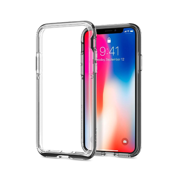 قاب آیفون X/XS اسپیگن مدل Neo Hybrid EX Spigen Neo Hybrid EX Chrome Gray iPhone X/XS Case