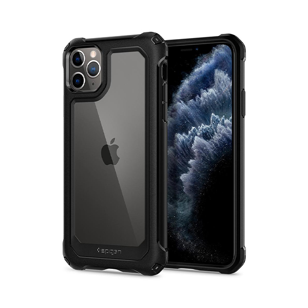 قاب آیفون 11Pro اسپیگن مدل Gauntlet Spigen Gauntlet Carbon Black iPhone 11 Pro Case