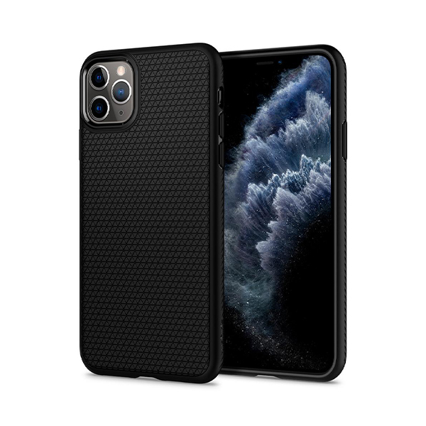 قاب آیفون 11Pro اسپیگن مدل Liquid Air Spigen Liquid Air Matte Black iPhone 11 Pro Case