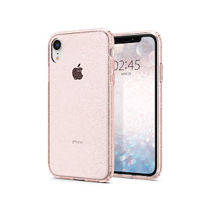 قاب آیفون XR اسپیگن مدل Liquid Crystal Glitter Spigen Liquid Crystal Glitter Rose Quartz iPhone XR Case