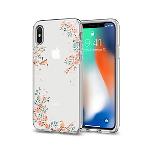 قاب آیفون X/XS اسپیگن مدل Liquid Crystal Blossom Spigen Liquid Crystal Blossom Nature iPhone X/XS Case