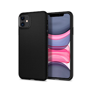 قاب آیفون 11 اسپیگن مدل Liquid Air Spigen Liquid Air Matte Black iPhone 11 Case