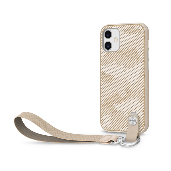 قاب آیفون 12mini موشی مدل Altra Slim Hardshell Moshi Altra Slim Hardshell Sahara Beige iPhone 12 mini Case