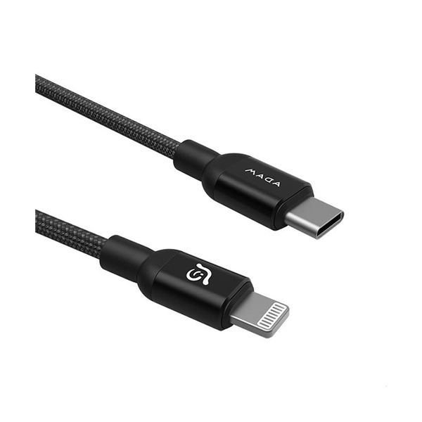 کابل USB-C به Lightning آدام المنتس مدل PeAk II طول 3 متر ADAM elements Peak II USB-C to Lightning 3m Black Cable