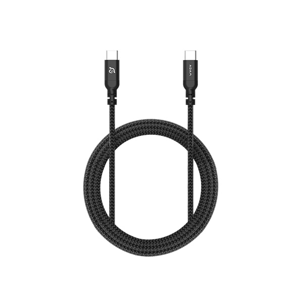 کابل USB-C آدام المنتس مدل CASA S200 طول 2 متر ADAM elements CASA S200 USB-C to USB-C 60W Braided 2m Black Cable