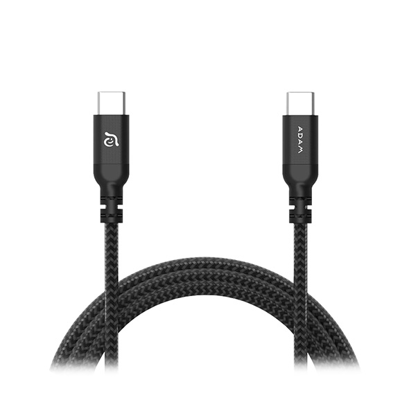 کابل USB-C آدام المنتس مدل CASA S200 طول 2 متر ADAM elements CASA S200 USB-C to USB-C 60W Braided 2m Black Cable