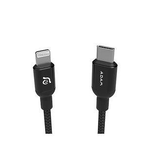 کابل USB-C به Lightning آدام المنتس مدل PeAk II طول 3 متر ADAM elements Peak II USB-C to Lightning 3m Black Cable