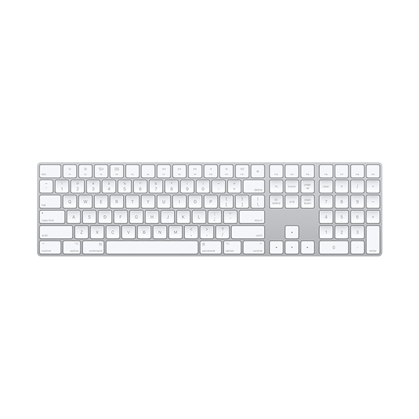 Apple Magic Keyboard with Numeric Keypad White Keyboard - MQ052 Apple Magic Keyboard with Numeric Keypad White Keyboard - MQ052