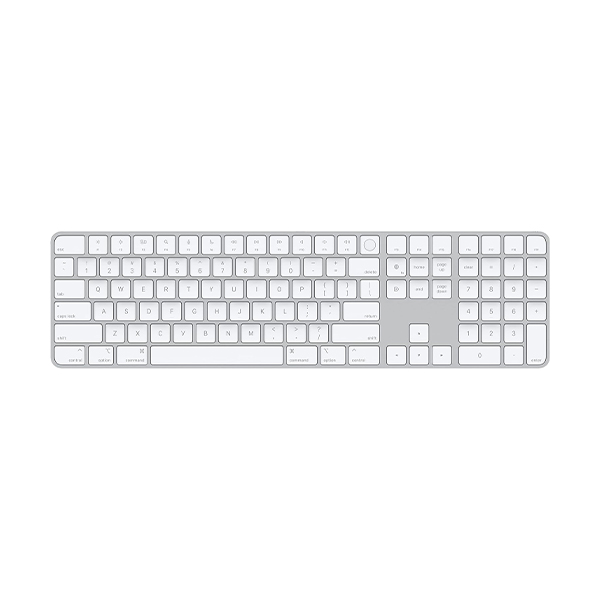 Apple Magic Keyboard with Touch ID and Numeric Keypad White Keyboard - MK2C3 Apple Magic Keyboard with Touch ID and Numeric Keypad White Keyboard - MK2C3