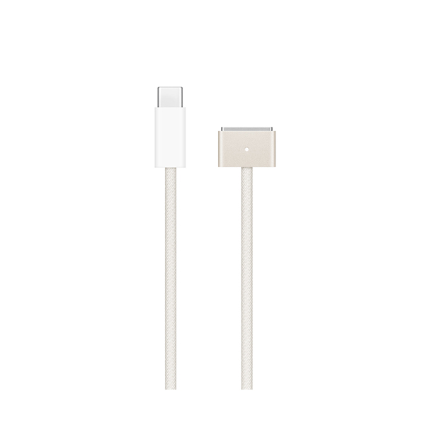 کابل مک‌بوک USB-C به MagSafe 3 اپل طول 2 متر Apple USB-C to MagSafe 3 2m Starlight Cable