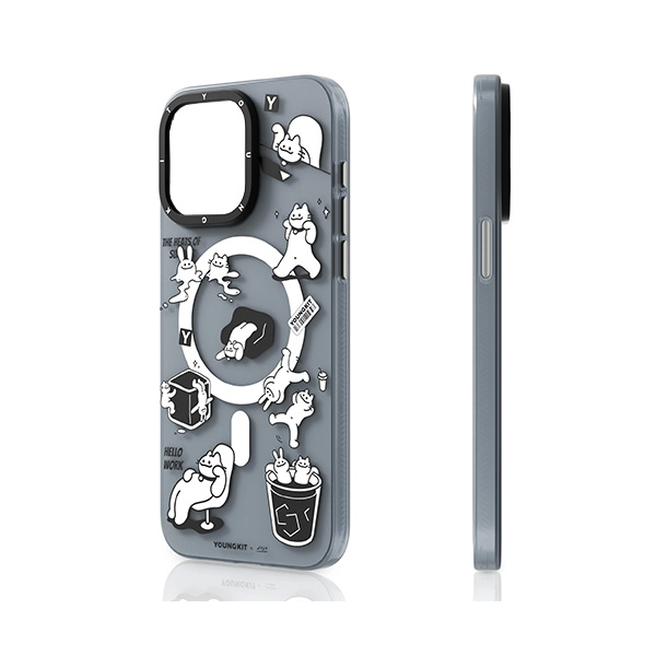 قاب آیفون 13/14/15 یانگکیت مدل JUJU Worry-Free Rabbit and Cat YOUNGKIT JUJU Worry-Free Rabbit and Cat Rabbit and Cat iPhone 13/14/15 Case