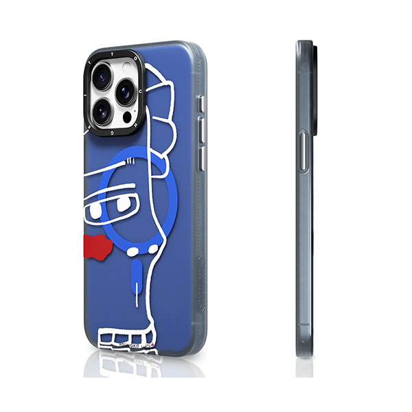 قاب آیفون 13Pro Max یانگکیت مدل Abstract Face Lines-Muse YOUNGKIT Abstract Face Lines-Muse Blue Muse iPhone 13 Pro Max Case