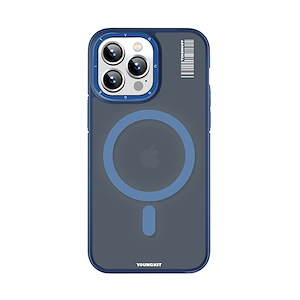 قاب آیفون 13Pro Max یانگکیت مدل Rock Sand Soft Touch YOUNGKIT Rock Sand Soft Touch Blue iPhone 13 Pro Max Case