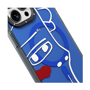 قاب آیفون 13Pro Max یانگکیت مدل Abstract Face Lines-Muse YOUNGKIT Abstract Face Lines-Muse Blue Muse iPhone 13 Pro Max Case