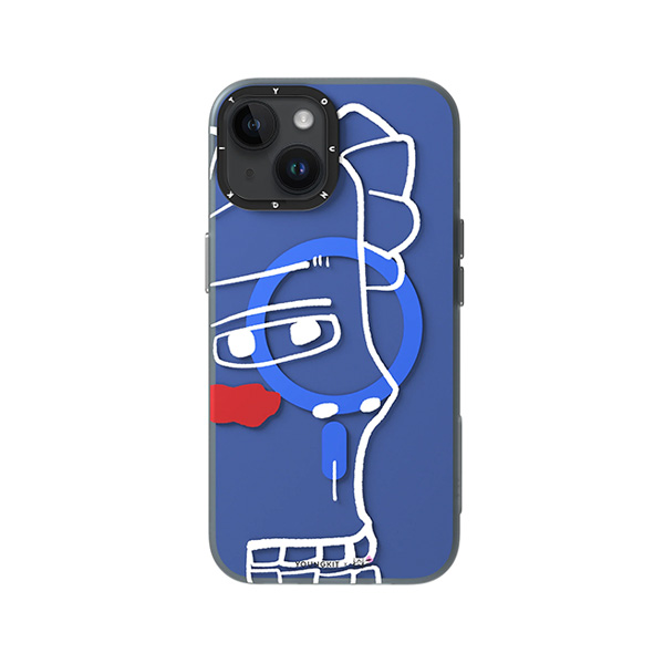 قاب آیفون 13/14/15 یانگکیت مدل Abstract Face Lines-Muse YOUNGKIT Abstract Face Lines-Muse Blue Muse iPhone 13/14/15 Case