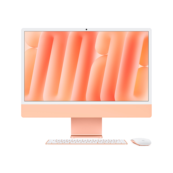 آیمک اپل 24 اینچ M4 حافظه 16GB/256GB Apple iMac 24-inch 2024 M4 16GB RAM 256GB SSD Orange All-in-One