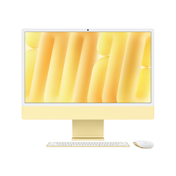 آیمک اپل 24 اینچ M4 حافظه 16GB/256GB Apple iMac 24-inch 2024 M4 16GB RAM 256GB SSD Yellow All-in-One