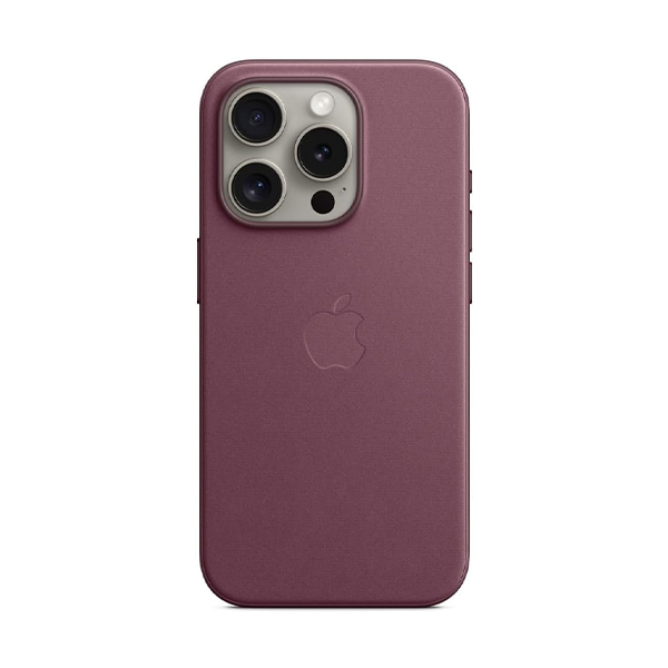 قاب آیفون 15Pro Max اپل مدل FineWoven Apple iPhone 15 Pro Max FineWoven with MagSafe Mulberry Case