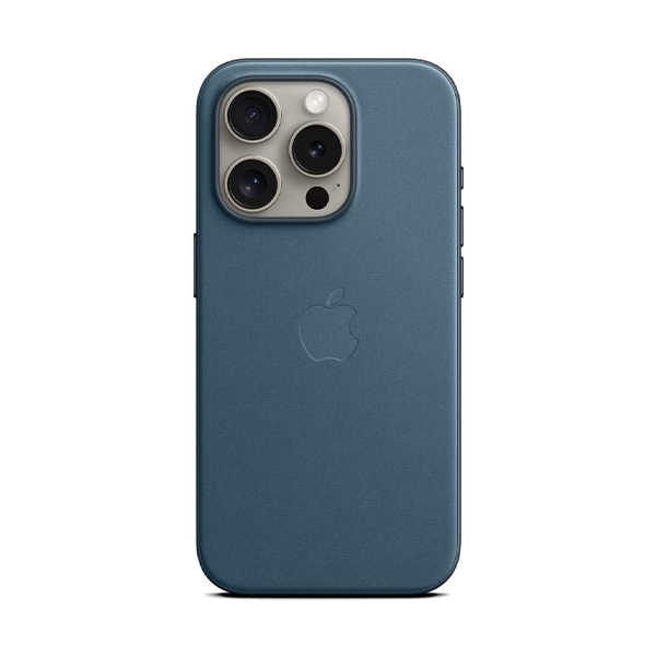 قاب آیفون 15Pro Max اپل مدل FineWoven Apple iPhone 15 Pro Max FineWoven with MagSafe Pacific Blue Case