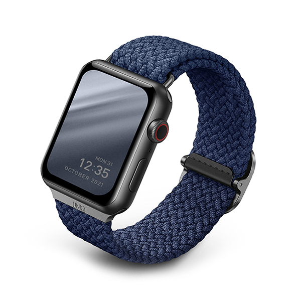 بند ساعت اپل یونیک مدل Aspen 45mm Uniq Aspen Oxford Blue Apple Watch 45mm Band