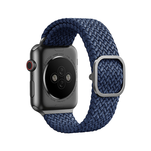 بند ساعت اپل یونیک مدل Aspen 45mm Uniq Aspen Oxford Blue Apple Watch 45mm Band