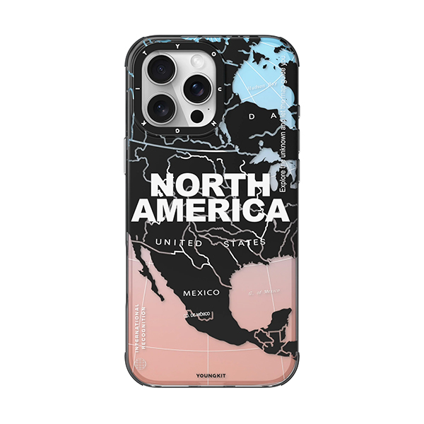 قاب آیفون 16Pro Max یانگکیت مدل North America   Color-Changing YOUNGKIT North America   Color-Changing North America iPhone 16 Pro Max Case