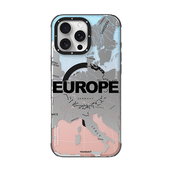 قاب آیفون 16Pro Max یانگکیت مدل North America   Color-Changing YOUNGKIT North America   Color-Changing Europe iPhone 16 Pro Max Case