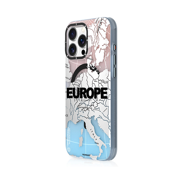 قاب آیفون 16Pro Max یانگکیت مدل North America   Color-Changing YOUNGKIT North America   Color-Changing Europe iPhone 16 Pro Max Case