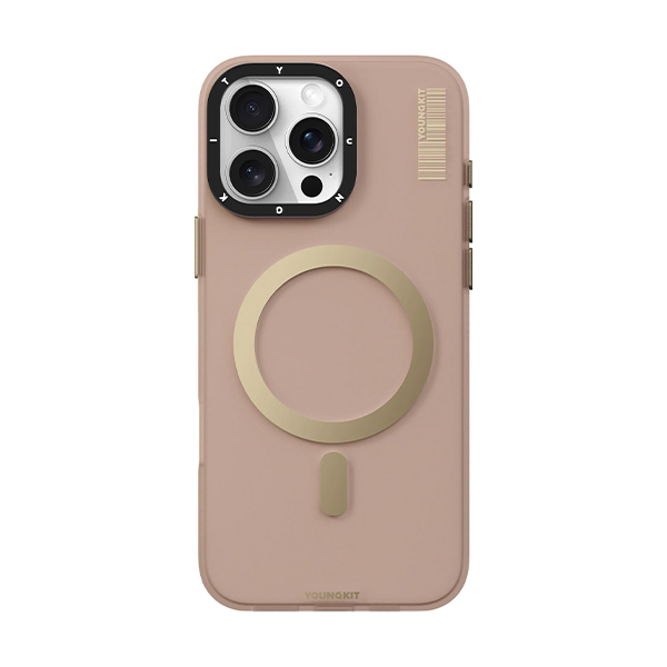 قاب آیفون 16Pro Max یانگکیت مدل Hidden Sand Matte Texture YOUNGKIT Hidden Sand Matte Texture Gold iPhone 16 Pro Max Case