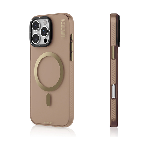 قاب آیفون 16Pro Max یانگکیت مدل Hidden Sand Matte Texture YOUNGKIT Hidden Sand Matte Texture Gold iPhone 16 Pro Max Case