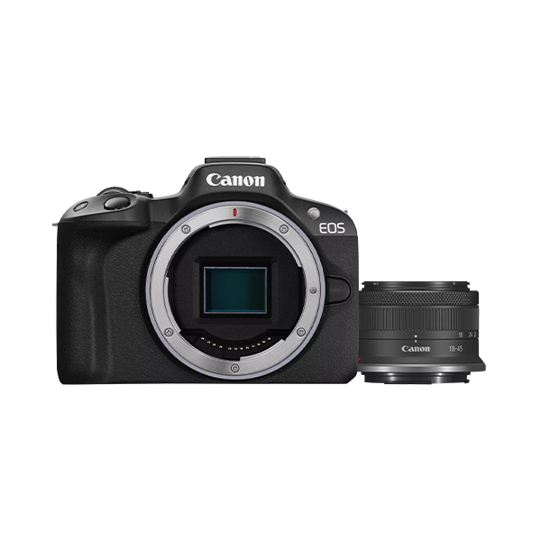 خرید آنلاین دوربین عکاسی بدون آینه کانن مدل EOS R50 with RF-S 18-45mm IS STM Lens
