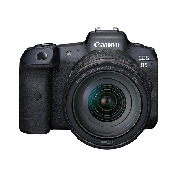 خرید آنلاین دوربین عکاسی بدون آینه کانن مدل EOS R5 with RF 24-105mm IS USM Lens
