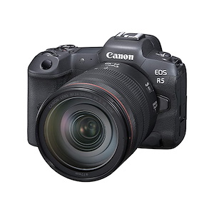دوربین عکاسی بدون آینه کانن مدل EOS R5 with RF 24-105mm IS USM Lens Canon EOS R5 with RF 24-105mm IS USM Lens Black Mirrorless Camera