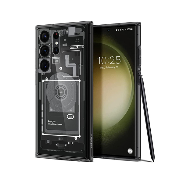 قاب اسپیگن Galaxy S23 Ultra مدل Ultra Hybrid Spigen Ultra Hybrid Zero One Gray Galaxy S23 Ultra Case