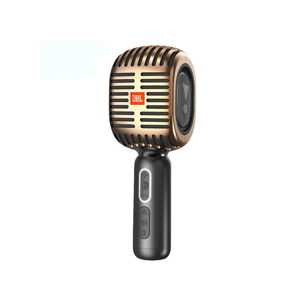 اسپیکر و میکروفون آل این وان جی بی ال مدل KMC 600 JBL KMC 600 Karaoke Gold Microphone Speaker