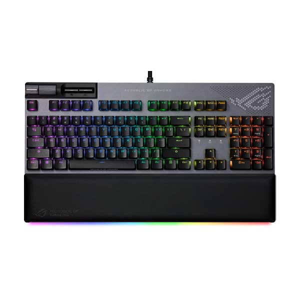 کیبورد گیمینگ ایسوز مدل ROG Strix Flare II Animate Asus ROG Strix Flare II Animate Gunmetal Gaming Keyboard