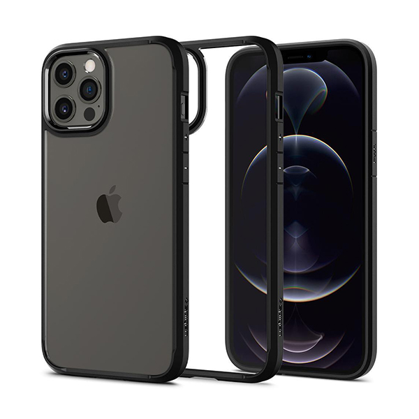 قاب اسپیگن iPhone 12 Pro Max مدل Ultra Hybrid Spigen Ultra Hybrid Matte Black iPhone 12 Pro Max Case
