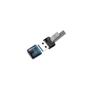 نمای باز فلش مموری سیلیکون پاور ظرفیت 64 گیگابایت با رابط USB و بند آویز