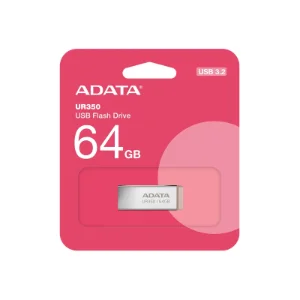 بسته‌بندی فلش مموری ای‌دیتا مدل UR350 ظرفیت 64 گیگابایت با رابط USB 3.2