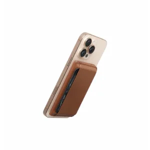 کیف پول چرمی مگنتی Uniq Lyden Caramel Ivory متصل به پشت آیفون