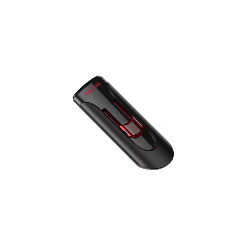 نمای زاویه‌دار فلش مموری سن‌دیسک مدل Cruzer Blade ظرفیت 64 گیگابایت با رابط USB 2.0