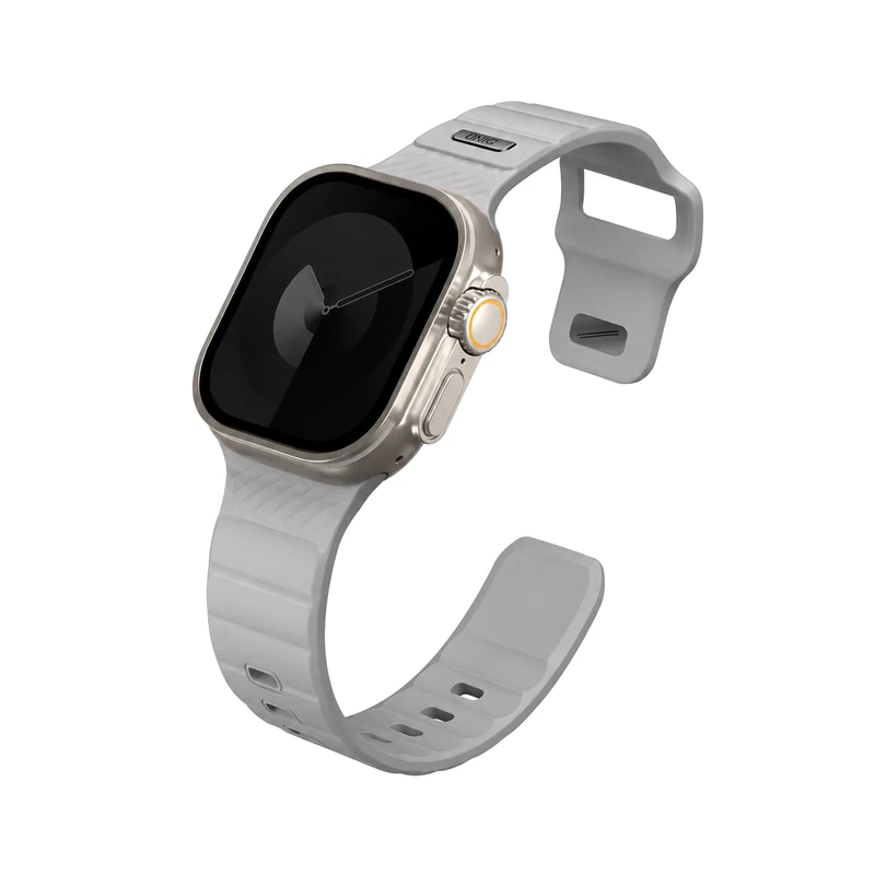 نمای باز بند اپل واچ UNIQ Stride Grey مناسب Apple Watch سایز 44، 45، 46 و 49 میلی‌متر