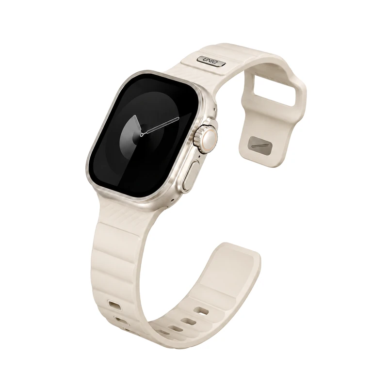 نمای باز بند اپل واچ UNIQ Stride Pale Khaki مناسب Apple Watch سایز 40، 41 و 42 میلی‌متر