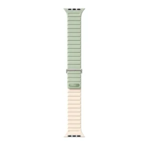 نمای کامل بند اپل واچ UNIQ Revix Evo Soft Mint/Beige سبز نعنایی و بژ، مناسب Apple Watch سایز 40، 41 و 42 میلی‌متر